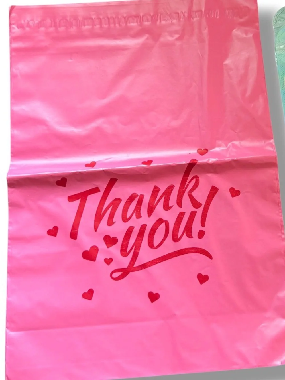 30 pc shipping bundle of poly mailers, iridescent baggies & thank you cards